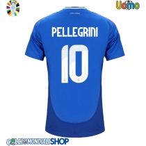 Maglie da calcio Italia Lorenzo Pellegrini #10 Prima Maglia Europei 2024 Manica Corta